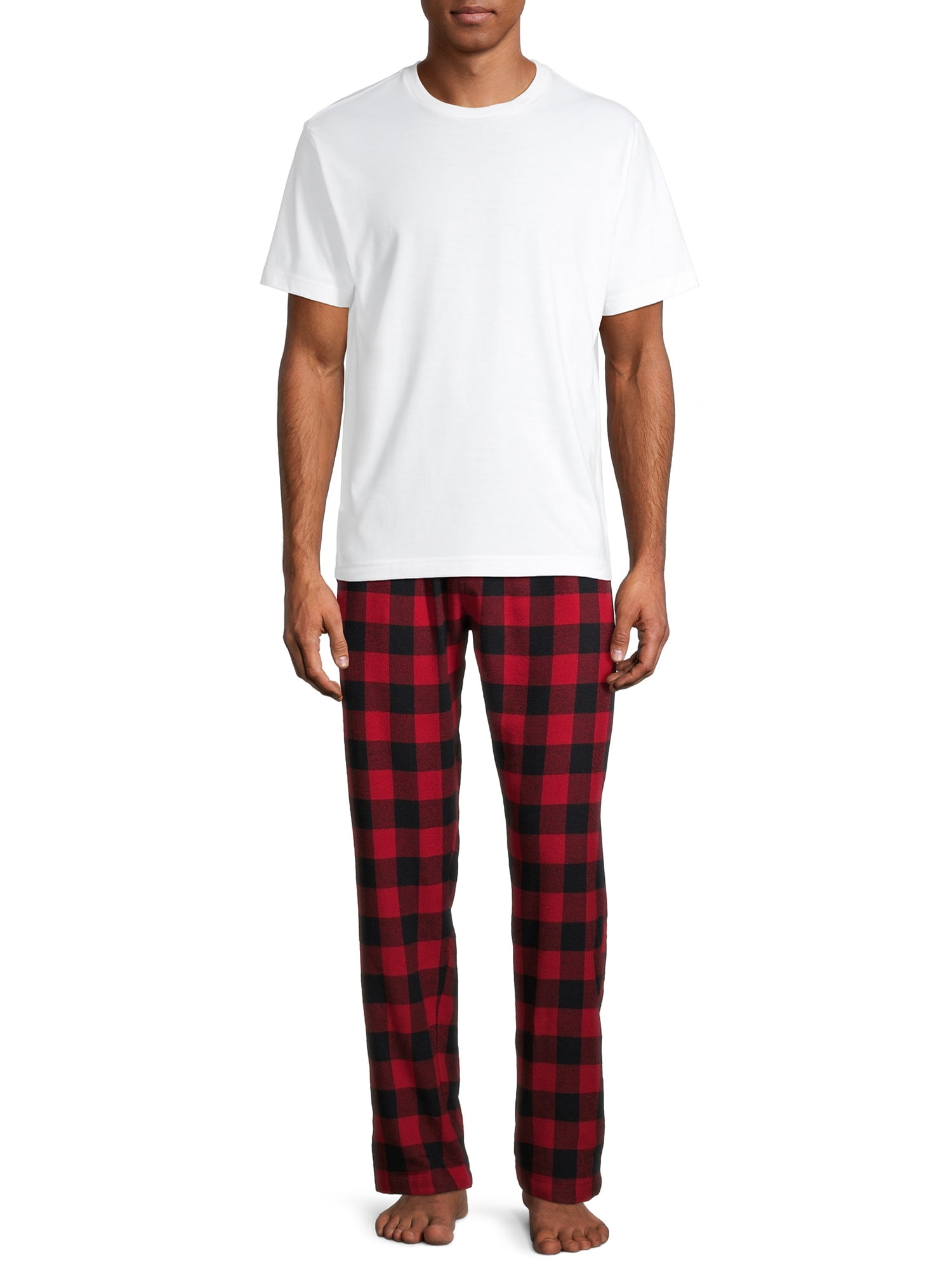 Hanes Men's and Big Men's 100% Cotton Flannel Pajama Pants, 2-Pack