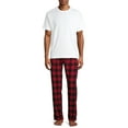 thumbnail image 5 of Hanes Men's and Big Men's Cotton Flannel Pajama Pants, 2-Pack, 5 of 11