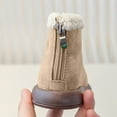 thumbnail image 6 of Little and Big Girls' Faux Fur Boots Winter Fleece Lined Cotton Boots Slip On Snow Boots Warm Boots Toddler Shoes Solid Color Breathable Winter Fashion Footwear, 6 of 8