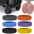 thumbnail image 2 of 8 Pcs Housse Universelle pour Roues de Valise, Résistante à l'Usure, Housse pour Chariots, Housse pour Roulettes, Boîte à Bagages, Manchon Protecteur en Silicone pour Roulettes, Rose, 2 of 6