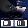 thumbnail image 4 of OriginalFit Slim Case for iPhone 14 Pro 6.1'', Ultra Thin Sturdy Protective Phone Case with Full Camera Protection & Anti-Scratch & No Fingerprint Hard Matt Back Cover, Silky-Touch, Black, 4 of 14