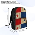 thumbnail image 3 of Grunge Retro Panama Flag Backpack Travel Bag For Men Women Lightweight Back Pack With Laptop Compartmen, 3 of 7