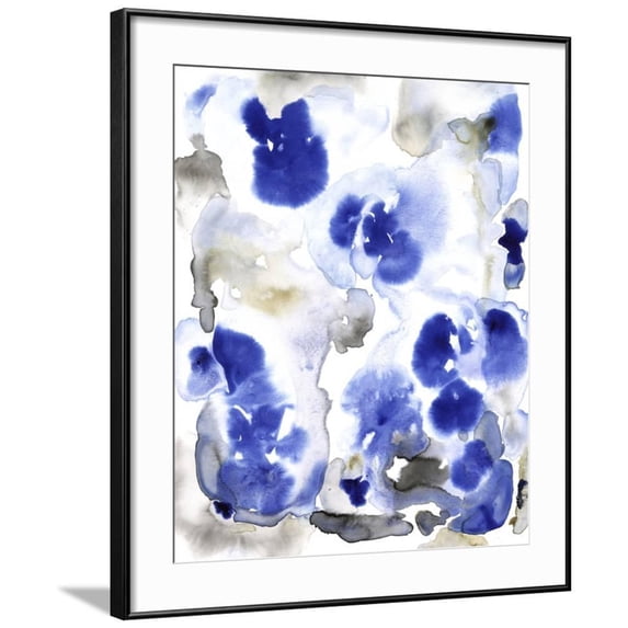 Blue Pansies I, Abstract Framed Art Print Wall Art by Tim OToole Sold by Art.Com