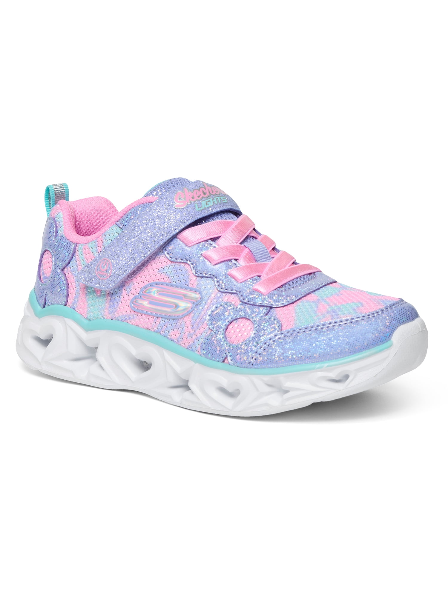 Skechers Girls Kayleigh 2-Light Up Velcro Strap Sneakers