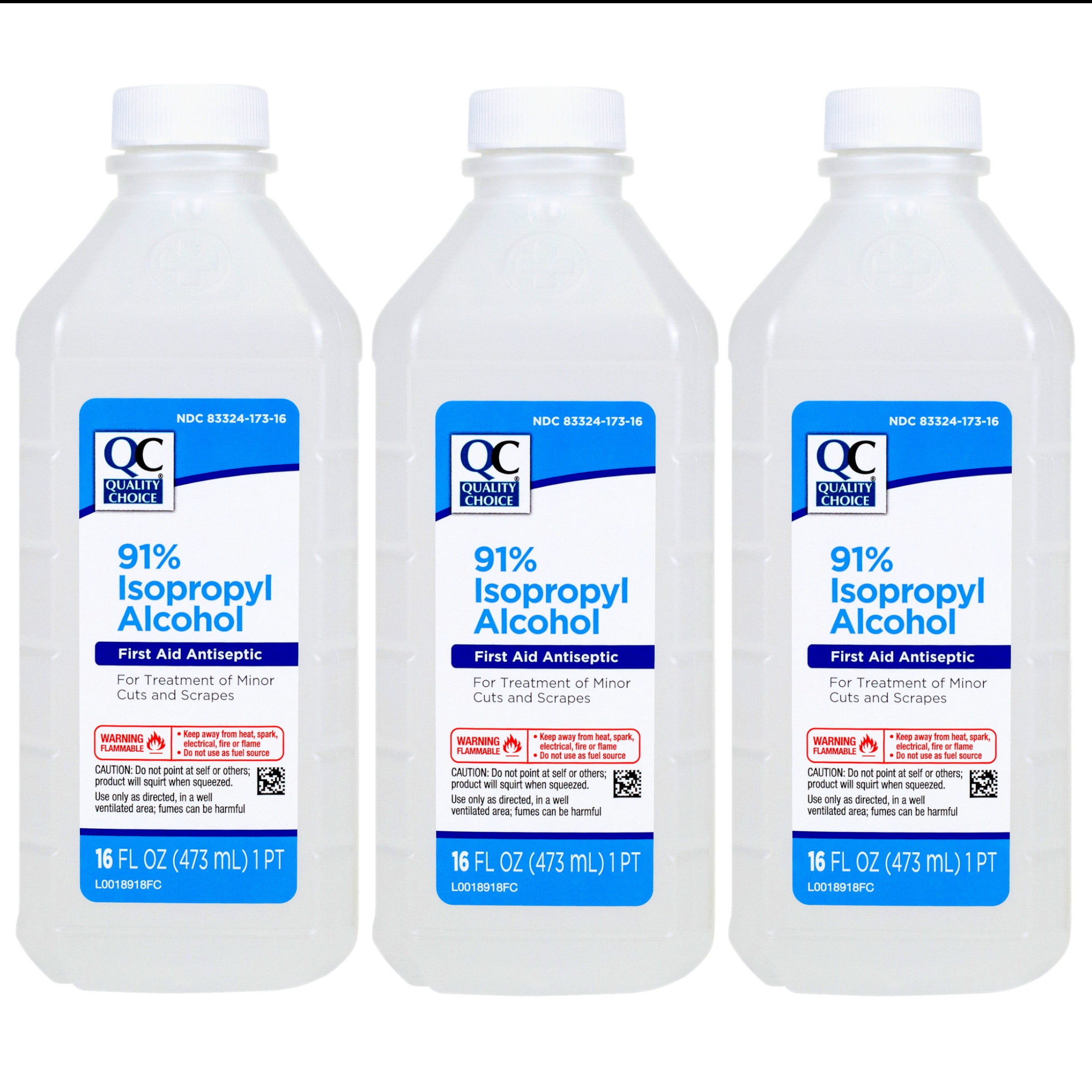 Quality Choice 91% Isopropyl Alcohol First Aid Antiseptic for