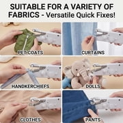 Portable Handheld Sewing Machine, 2025 New Fast Stitch Mini Electric Sewing Machines, Small Hand Held Sewing Machine for Adults Beginners DIY Fabrics Clothes Home Travel (White)