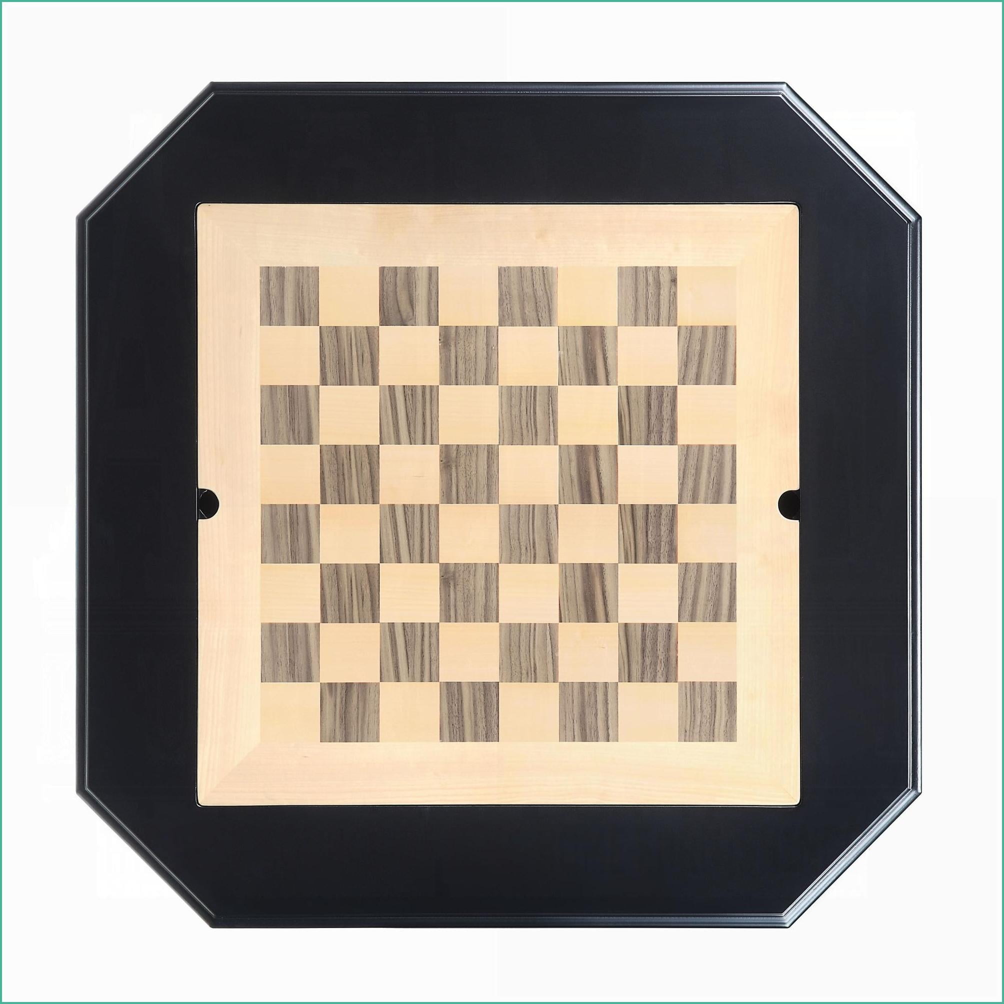 Game Table with 2 Drawers & Reversible Game Tray | Black | MDF