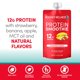thumbnail image 3 of Protein Smoothie, Real Fruit, 12g Protein, Low Carb, Zero Added Sugar, Gluten-Free, Non-GMO, No Artificial Colors or Flavors, Variety Pack, 12 Count, 3 of 5