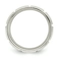 thumbnail image 2 of 925 Sterling Silver 7mm Brushed Fancy Band Ring Size 7, 2 of 7