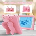 thumbnail image 4 of CoverTrend Case for iPad 6th/5th Generation (9.7 Inch, 2018/2017 Model),iPad Air 2 / 1st Case, iPad Pro 9.7 Case 2016, Cute Butterfly Rotating Stand Lightweight Kids Friendly Shockproof Case, Rose, 4 of 6