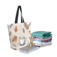 thumbnail image 2 of FORMRS Womens Canvas Tote Bag with Zipper Inner Pocket Shoulder Handbag, Fall Coffee, 2 of 7