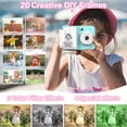 thumbnail image 6 of 1080P Thermal Print Camera with Print Photo Paper Instant Photo Printing Camera USB Charging Instant Print Camera Christmas Birthday Gifts for 3-12 Years, 6 of 9