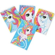 US Toy 4556 Party Unicorn Notebooks - Pack of 12