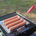 thumbnail image 4 of Foldable Grill Pan, Stainless Steel Portable Griddle with Handle, Even-Heat Camping BBQ Mat for Outdoor Cooking and Backyard Barbecue, 4 of 5