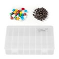 thumbnail image 1 of 16 Compartment Parts Box, Adjustable No Loose Great Storing PP Plastic Eco Friendly 16 Grids Organizer Container Transparent  For Medicine, 1 of 8