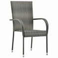 thumbnail image 1 of vidaXL 7 Piece Garden Dining Set Grey, 1 of 5