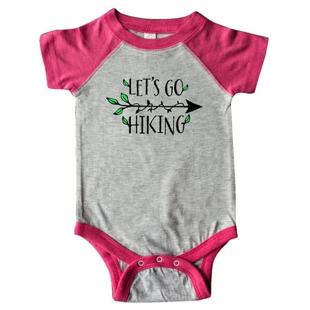 

Inktastic Let s Go Hiking- Arrow and Leaves Gift Baby Boy or Baby Girl Bodysuit