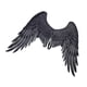 thumbnail image 2 of Bewildely Halloween 3D grandes alas de ángel Prop Hada no tejido decoración de vacaciones suministros de fiesta con correas elásticas accesorios Kits de decoración para fiestas Negro Bewildely HA043399-01, 2 of 6