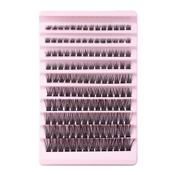 KBANNICAL Wispy Lash Extension Clusters DIY Eyelash Extensions 140Pcs Natural Lashes Clusters 8 To 16mm Extensions Individual Long 20 Pairs 3d Lashes F063 25mm Lashes Big False Lashes Pads for Tint