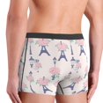thumbnail image 4 of Men's Boxer Briefs, flower Tower pink Soft Comfy Mens Underwear Boxer Briefs Breathable With Widen Waist, 4 of 7