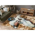 thumbnail image 2 of Walter Payton Rugs, Area Rugs, Custom Rugs, Salon Rug, Corridor Rug, Rug, Gym Rug, Americn Football Rug, Easy to Clean Rugs, Brown Rug, 3.3'x6.5' - 100x200 cm, 2 of 8