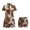 Brown Cow Print, variant on Chririnla Brown Cow Print Women's Golf Tennis Dresses Western Cowgirl Workout Athletic Dress with Shorts and Pocket for Women A Line Slim Sundress Exercise Golf Outfit