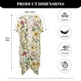 thumbnail image 6 of HELLHERO Polyester Bathing Suit Cover Up for Beach Half Sleeve Breathable Floral Butterfly, 6 of 6