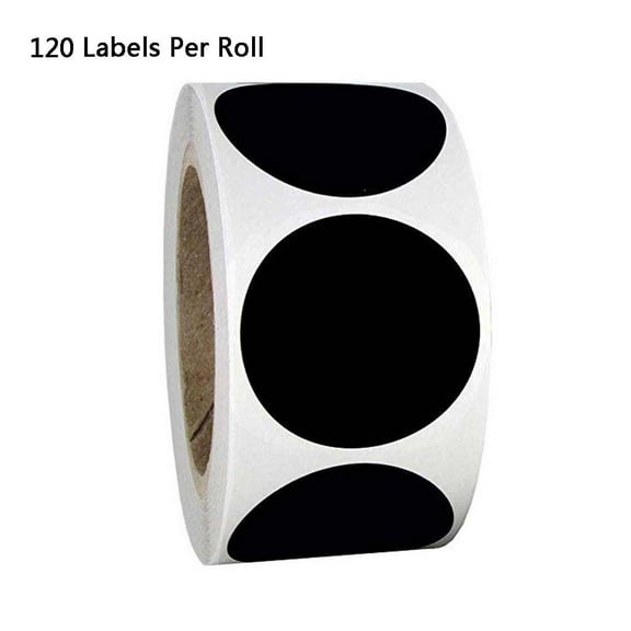 120pcs/roll Label Round Chalkboard Sticker Kitchen Jar