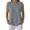 *1-Gray, variant on VBVC Women's Waffle Collared Sleeveless Shirt , Casual Button Down Top For Women, Ladies' Summer Work Blouse with Pockets,Black,S-2XL