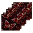 thumbnail image 3 of BZSMCE Towel Cotton Face Towel Soft Hand Towels Fashion Garnet Flutter Pattern, 3 of 9