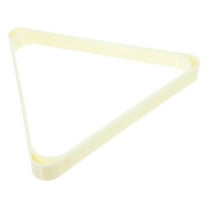 KAKOWELY 1Pack Rack for Pool Tables with Triangle Shape in White ABS for Home and Party Use
