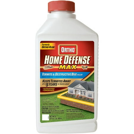 Ortho Home Defense MAX Termite & Destructive Bug Killer Concentrate (Trenching), 32 (Best Wood Against Termites)