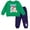 Green / navy, variant on Bluey Bingo Chloe Halloween Fleece Sweatshirt and Jogger Pants Outfit Set Toddler to Little Kid