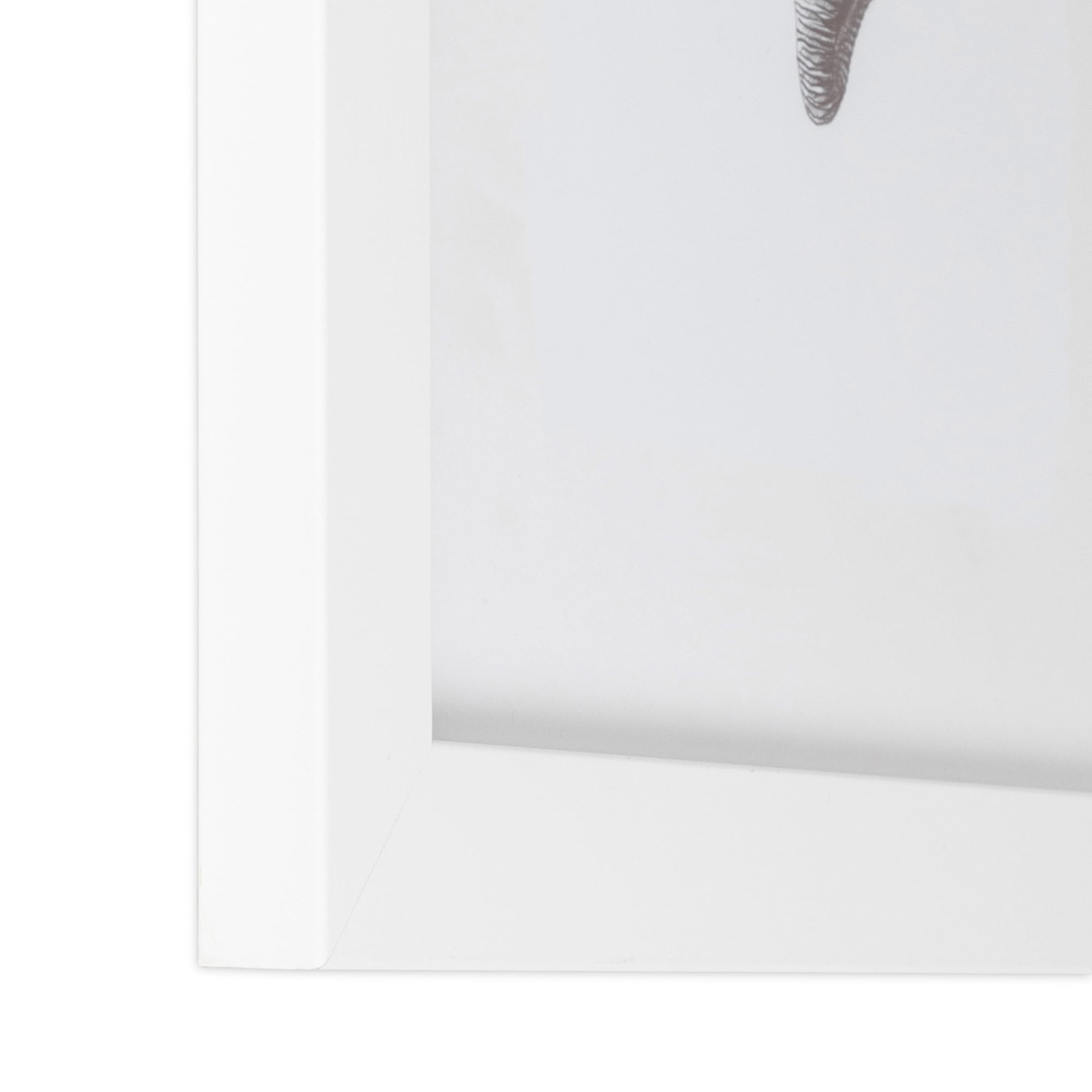 ArtToFrames 12" x 18" White Satin Picture Frame, 12x18 inch White MDF Poster Frame (WOM-5179), 1 Pack