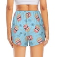 thumbnail image 2 of Lsque I Am A Fan Popcorn Printed Women's Running Shorts with Liner Pockets,Elastic Quick Dry Workout Athletic Gym Yoga Shorts,Womens High Waist Shorts-Medium, 2 of 9