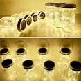 thumbnail image 4 of Bewildely 8pcs Jar Lid Light 30LED Mason Jar Light 9.84ft Solar Lantern Solar Powered Tapa Luz blanca cálida Iluminación decorativa con 8 Iluminación y accesorios Bewildely HA017940-00, 4 of 6