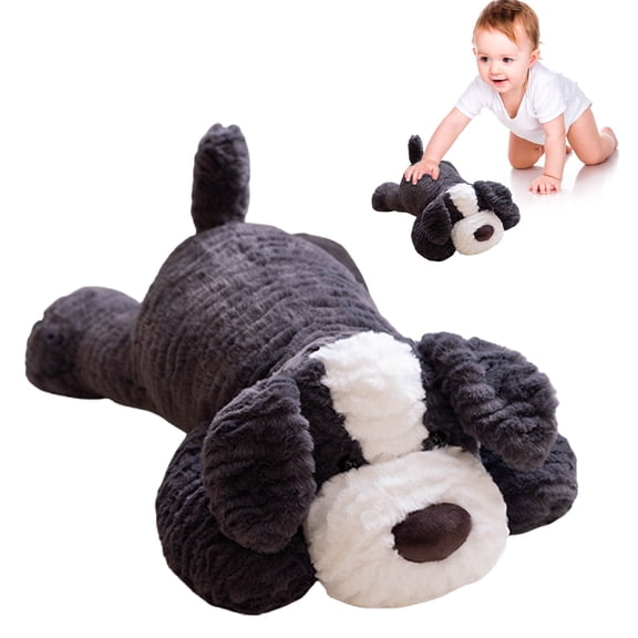 CurioCo Realistic Plush Dog Toy - Lifelike Soft Stuffed Animal for Cuddling, Huggable Anxiety Relief & Emotional Support Companion, Gift for Dog Lovers