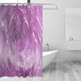thumbnail image 2 of FREEAMG Shower Curtains Purple Clear Liquid Curtain，Waterproof Fabric Decor Shower Curtains for Bathroom Set with 12 Hooks, 66"x 72", 2 of 6