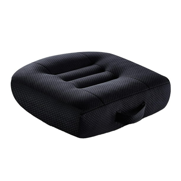 Cojín elevador para asiento de coche, antideslizante, portátil, para camionetas, coches y SUV Grande negro
