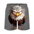 thumbnail image 2 of COSFO Summer Men's Swim Shorts Quick Dry Funny Animal Print Beach Casual Board Shorts Relaxed Fit with Pockets Drawstring Swimming Elastic Waist Bathing Suits, 2 of 5