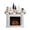 Beige, variant on Beige Christmas Mantel Scarf Fireplace Decorations for Living Room, Snowman Xmas Tree Poinsettia Eucalyptus Fireplace Mantel Scarf Cover Runner for Halloween/Thanksgiving/Christmas Decor 70"x17"