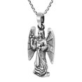 thumbnail image 2 of AeraVida Divine Archangel Zadquiel Sterling Silver Pendant Necklace, 2 of 6
