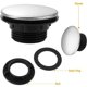 thumbnail image 4 of Tapa del orificio del fregadero de la cocina, tapón de la placa del orificio del grifo, tapón de acero inoxidable de 28-40 mm, tapón del grifo del baño, accesorios para desbordamiento del fregadero, 4 of 5