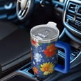 thumbnail image 6 of OBREWU Pioneer Flower Tumbler with Handle and Lid,Pioneer Flower 40oz Double Wall Vacuum Insulated Tumbler,Cups Gift for Women and Men, 6 of 7