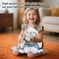 thumbnail image 5 of 21.65 Inch Easter Bunny Stuffed Animals with Clothes & Bow, Safe Material Soft Washable Stuffed Bunny, Cute Plush Toy Rabbit Easter Decoration Birthday Gift, 5 of 13