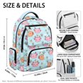 thumbnail image 5 of CHAQLIN Durable School Backpack for Travel Elementary, 600D Polyester Water Resistant Book Bag, Cute Axolotl Capybara Pattern, 5 of 10