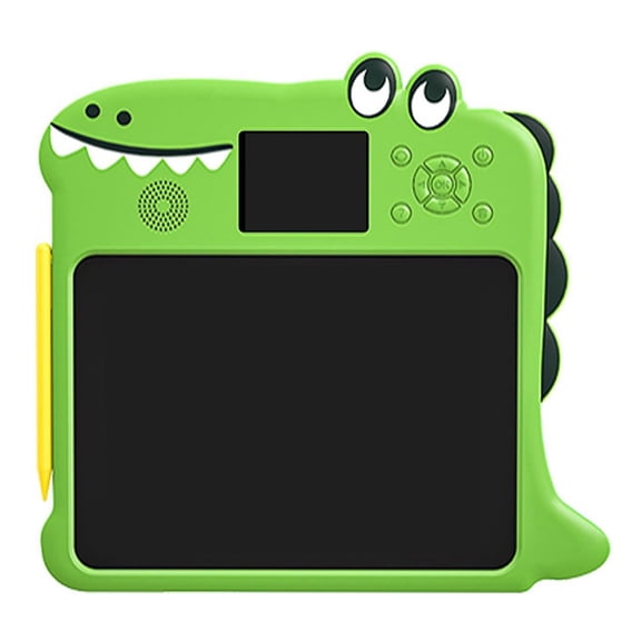 LCD Writing Tablet Dinosaur Shaped Doodle Board with Color Drawing Learning Screen Sound Reusable Electronic Writing Pad