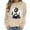 VKOYWKM-ZQR1-Khaki, variant on VKOYWKM Sweatshirts for Women Trendy Halloween Funny Print Pullover Long Sleeve Crew Neck Oversized Sweatshirts Fall Sweatshirt