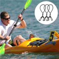 thumbnail image 4 of 3 Pcs Elastic String Hook Rubber Kayak Paddle Strap Sailboat Rope Yacht Line Dock Watercraft Safety Outdoor Boat Supply Mooring, 4 of 6