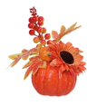 thumbnail image 4 of Calabaza Artificial YONGSHENG Mini con Girasol y Hojas de Arce Decoración de Otoño, 4 of 5